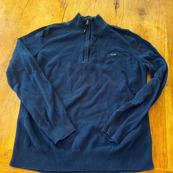 Vineyard Vines Quarter-Zip Sweater Large Boys - Picture 1 of 3